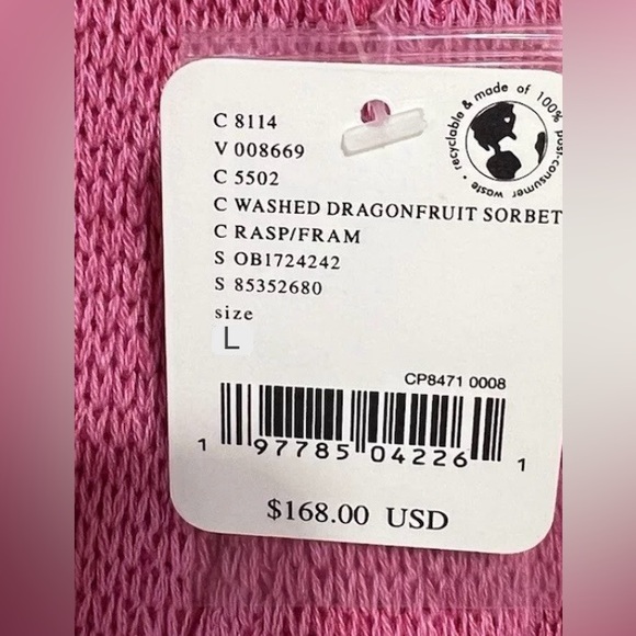 NWOT - Free People - Chamomile Cardi - Washed Raspberry - Large - Picture 7 of 7